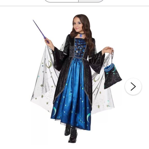 Girls Midnight Sorceress Costume - Picture 1 of 5